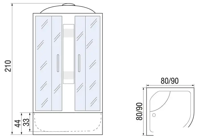 Душевая кабина River Rein 90/44 МТ - фото товара