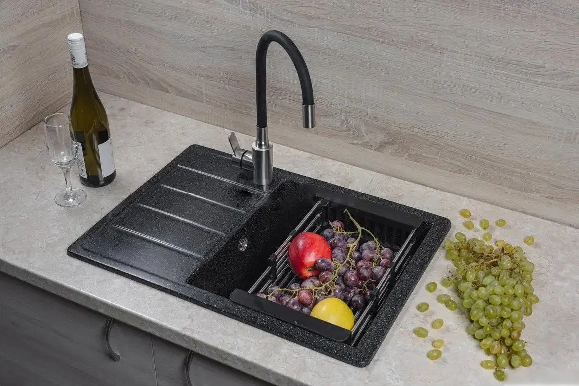 Кухонная мойка Marblan Recta R (черный) - фото товара