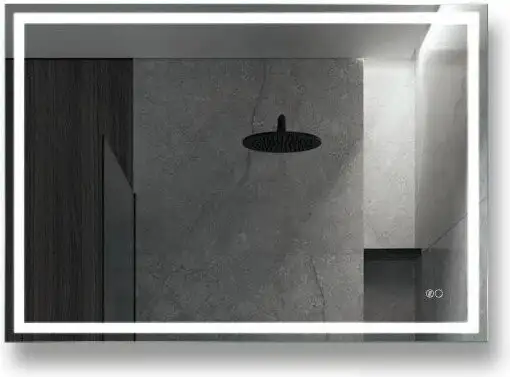 Алмаз-Люкс Зеркало Dallas 10070sh-6 (с подсветкой, с сенсорной кнопкой и подогревом) – фото товара