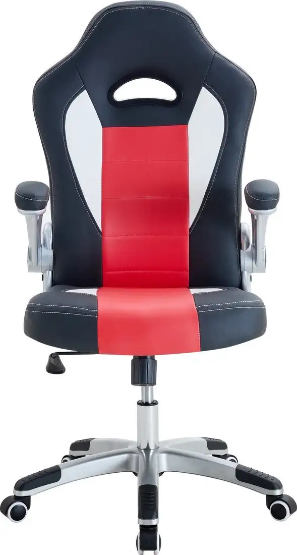 Игровое (геймерское) кресло Деловая обстановка Нептун ВМG-11 (черный/красный/белый) – фото товара