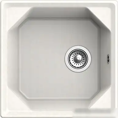 Кухонная мойка GranFest GF-U-500 (белый) - фото товара