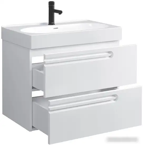 Belux Тумба под умывальник Стокгольм НП 70-02 (1, белый глянцевый) – фото товара