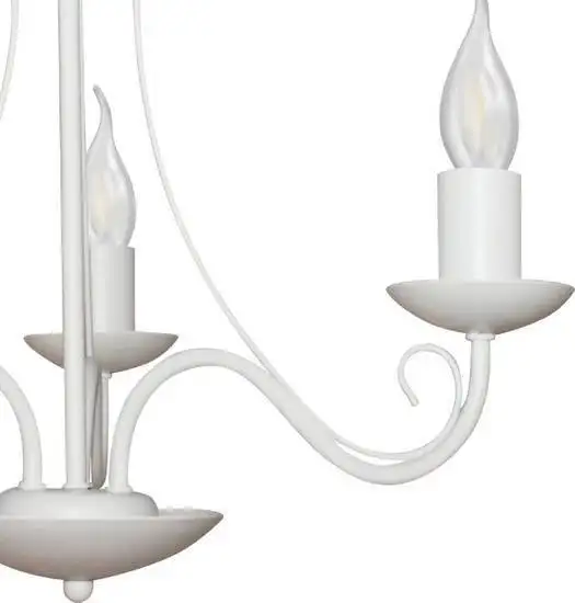 Люстра средней высоты Элетех Классик 131 НПБ 01-3х60-201 Е27 1005404787 (белый муар)