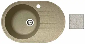 Кухонная мойка БелЭворс Rondo L (темно-бежевый) - изображение в каталоге