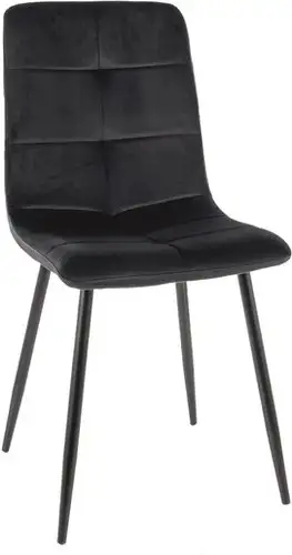 Стул Signal Ivo Velvet (bluvel 19 черный/черный) – изображение в каталоге