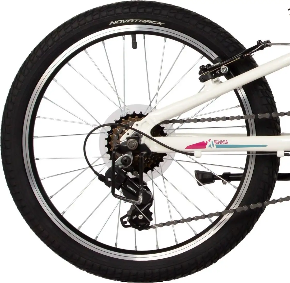 Детский велосипед Novatrack Novara 6.V 2025 20AHV.NOVARA.WT5 (белый) – фото товара