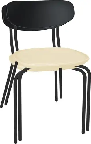 Стул Sheffilton SHT-S85М-2 (черный/бежевый/черный муар) – изображение в каталоге