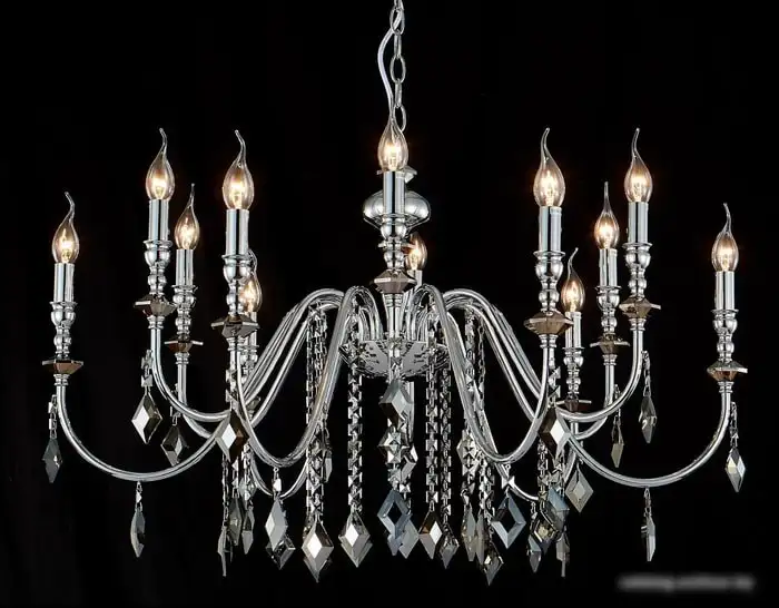 Подвесная люстра Crystal Lux Mercedes SP6+6 Chrome/Smoke – фото товара