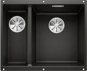 Кухонная мойка Blanco Subline 340/160-U 525986 (левая, черный) - изображение в каталоге