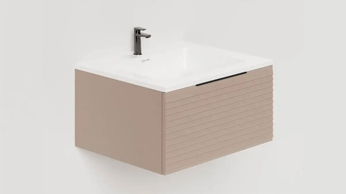 Salini Тумба под умывальник Touch Н 60 T600H1T (серо-коричневый) – фото товара