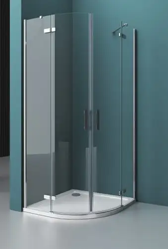 Душевой уголок BelBagno KRAFT-R-2-100-C-Cr (прозрачное стекло) - изображение в каталоге