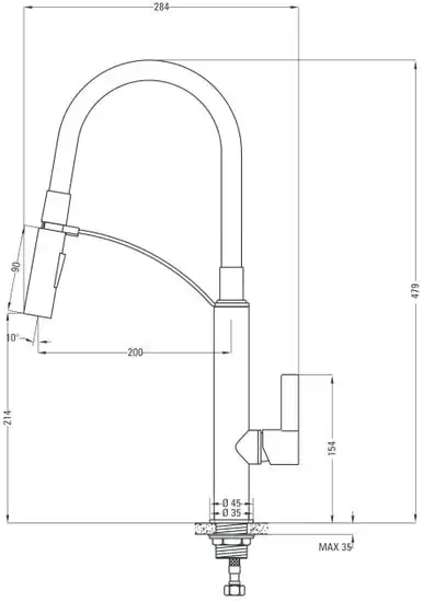 Смеситель Deante Gerbera BGB B720 - фото товара