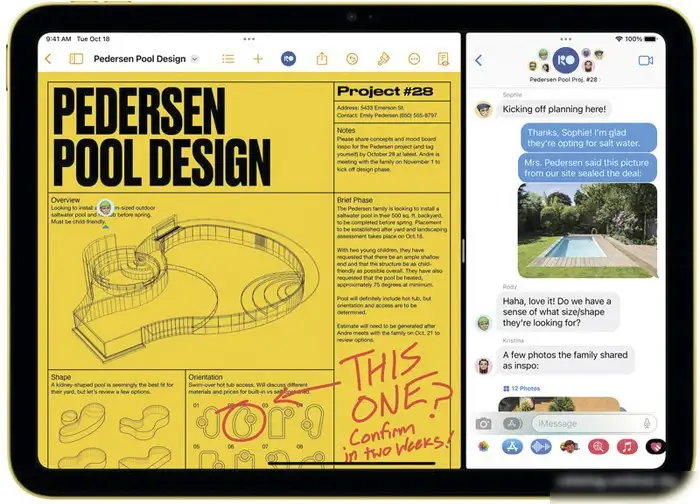 Планшет Apple iPad 10.9" 2022 64GB (синий) – фото товара