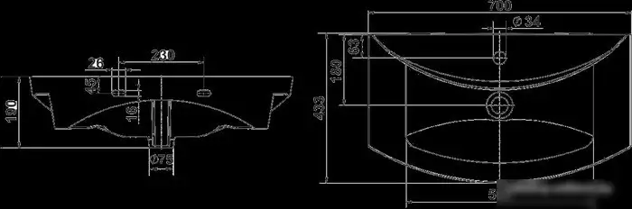 Умывальник Керамин Палермо 70 - фото товара