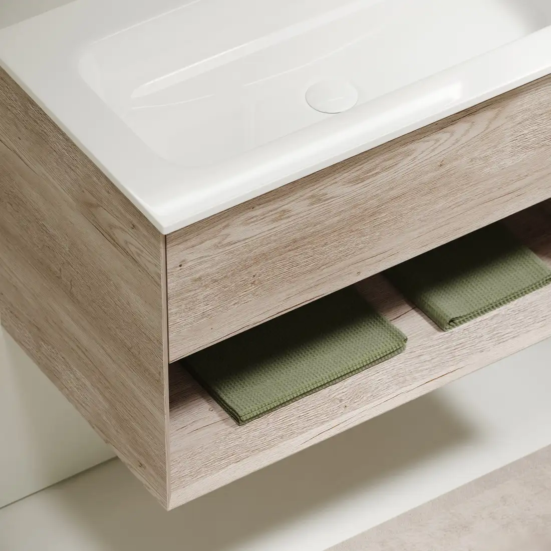 Sancos Тумба под умывальник Marmi 1.0 MR1.080EG (дуб галифакс натуральный) – фото товара