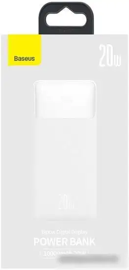 Внешний аккумулятор Baseus Bipow Fast Charge Power Bank 20W 10000mAh (белый) – фото товара