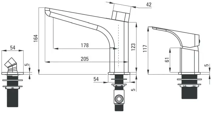 Смеситель Deante Hiacynt BQH N13M - фото товара