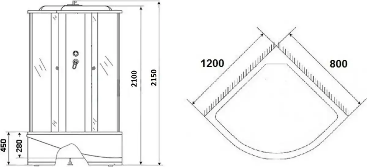 Душевая кабина Grossberg TM 712 R - фото товара