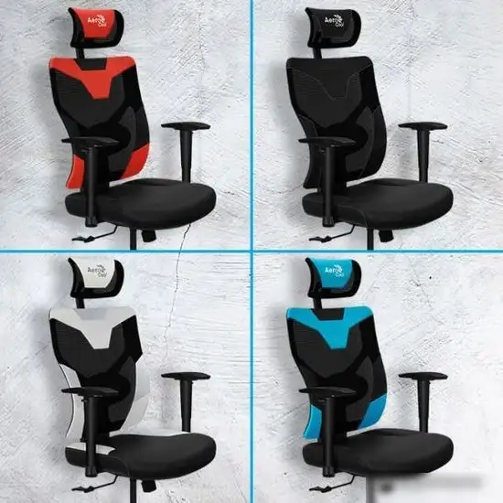 Кресло AeroCool Guardian (черный/красный) – фото товара