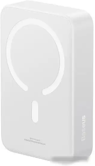 Внешний аккумулятор Baseus Magnetic Mini Wireless Fast Charge Power Bank 20W 20000mAh (белый) – фото товара