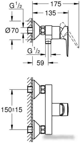 Смеситель Grohe Bauedge 23635001 - фото товара