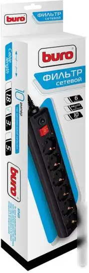 Сетевой фильтр Buro 600SH-3-B – фото товара