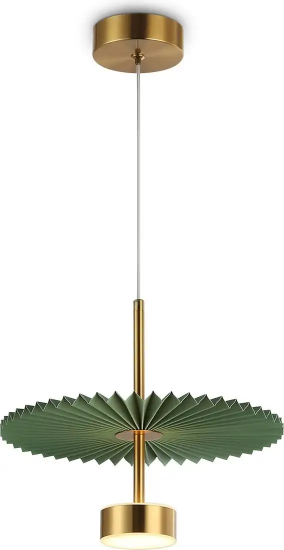 Подвесная люстра Ambrella LH72609 BK/GR (латунь/зеленый) – фото товара