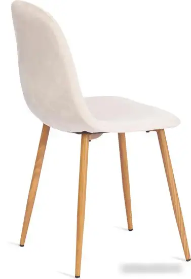 Стул TetChair Breeze вельвет/металл (светло-бежевый HLR1/натуральный) – фото товара