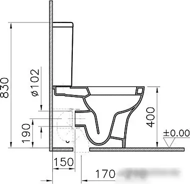 Унитаз Vitra Zentrum [9012B003-7202] - фото товара