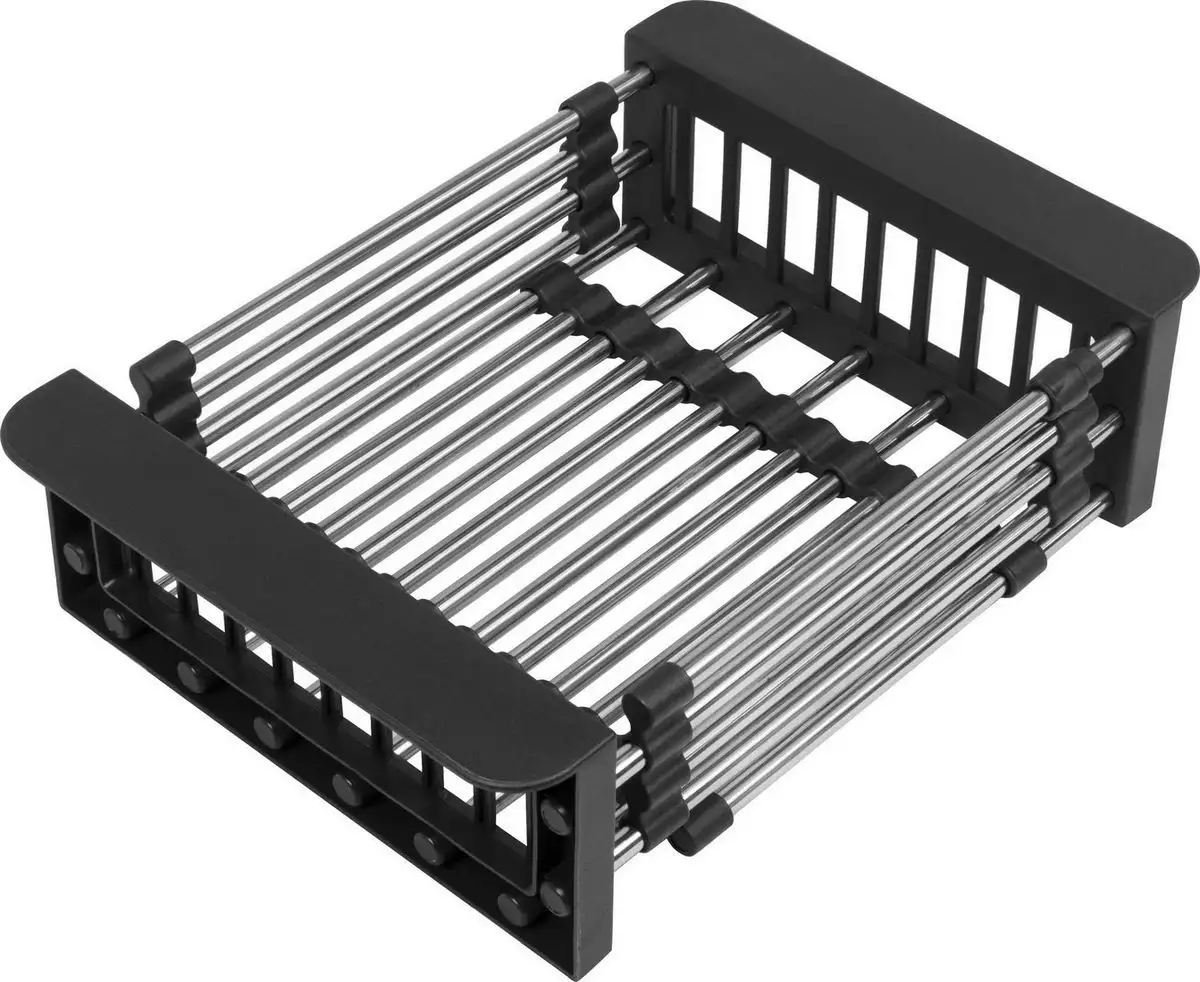 Кухонная мойка Basic CL DS Decor 45x50 (черный, коландер, дозатор) - фото товара