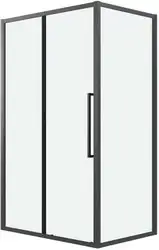 Душевой уголок Grossman Cosmo 130x80x195 120.K33.02.1380.21.00 (черный матовый/стекло прозрачное)