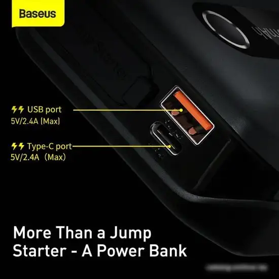 Портативное пусковое устройство Baseus CGNL020101 (черный) – фото товара