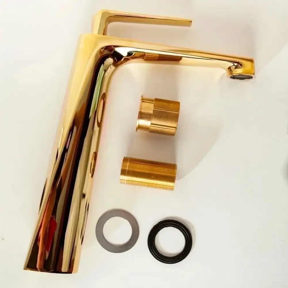 Смеситель Hansberge H2068 (золото глянец) - фото товара