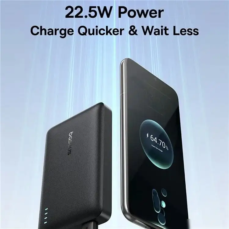 Внешний аккумулятор Baseus EnerFill FP21 22.5W 10000mAh (черный) – фото товара