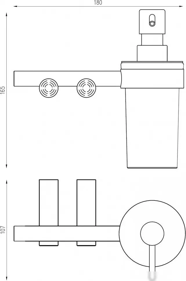 Дозатор для жидкого мыла Abber Osten 316 AA1859BGG (брашированная оружейная сталь) – фото товара