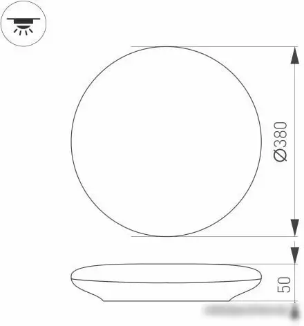 Люстра-тарелка Arlight CL-FRISBEE-MOTION-R380-25W Day4000 030108 – фото товара