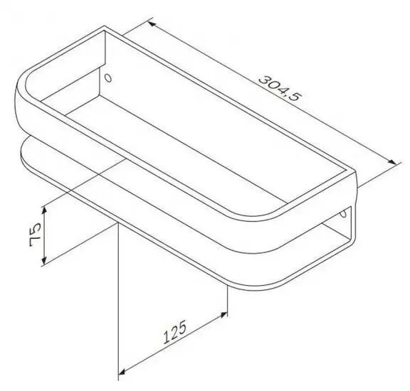 Мебель для ванных комнат AM.PM Полка Sensation A3034800 – фото товара