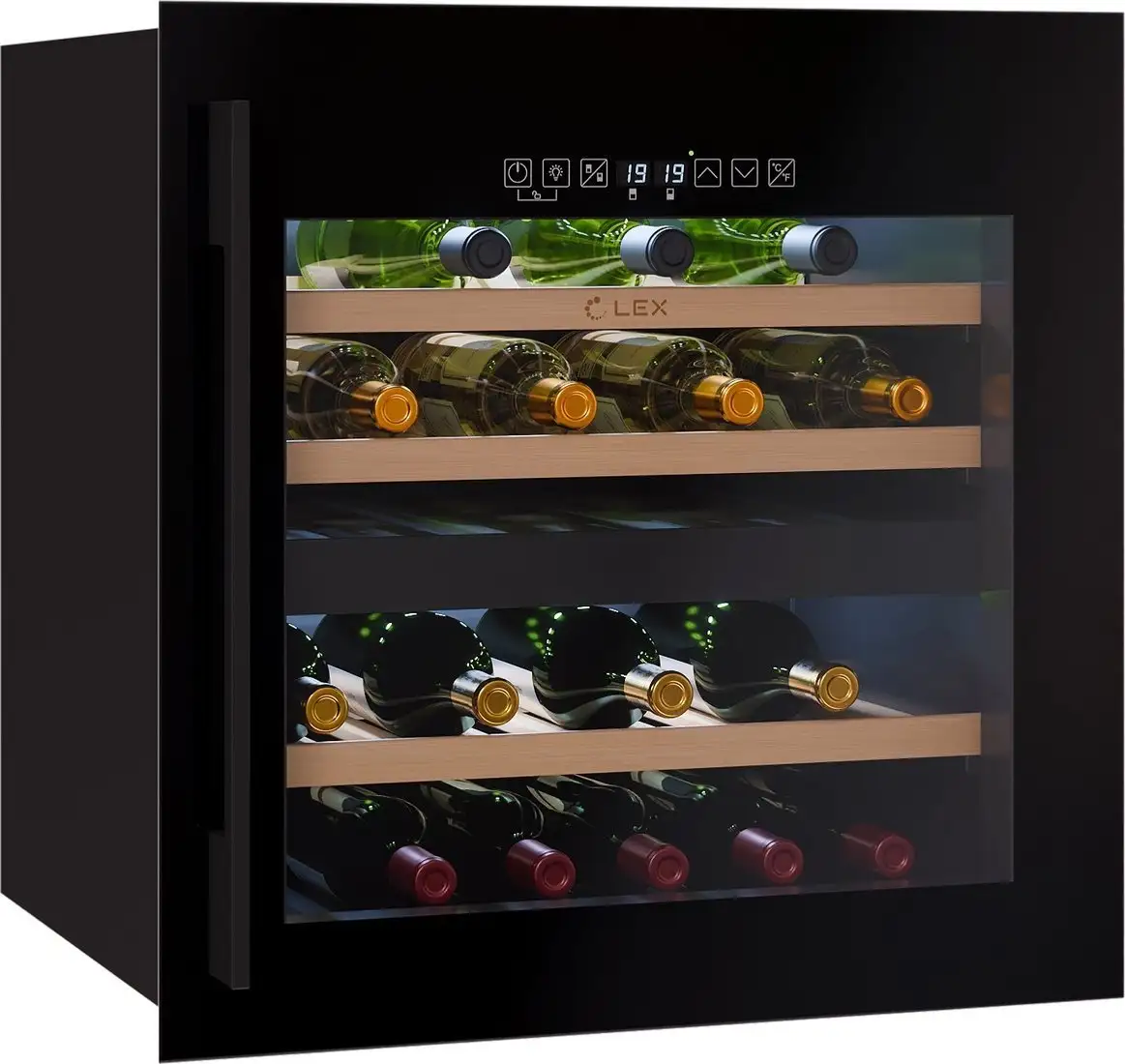 Винный шкаф LEX LWD6036BL Dual Zone S — фото товара