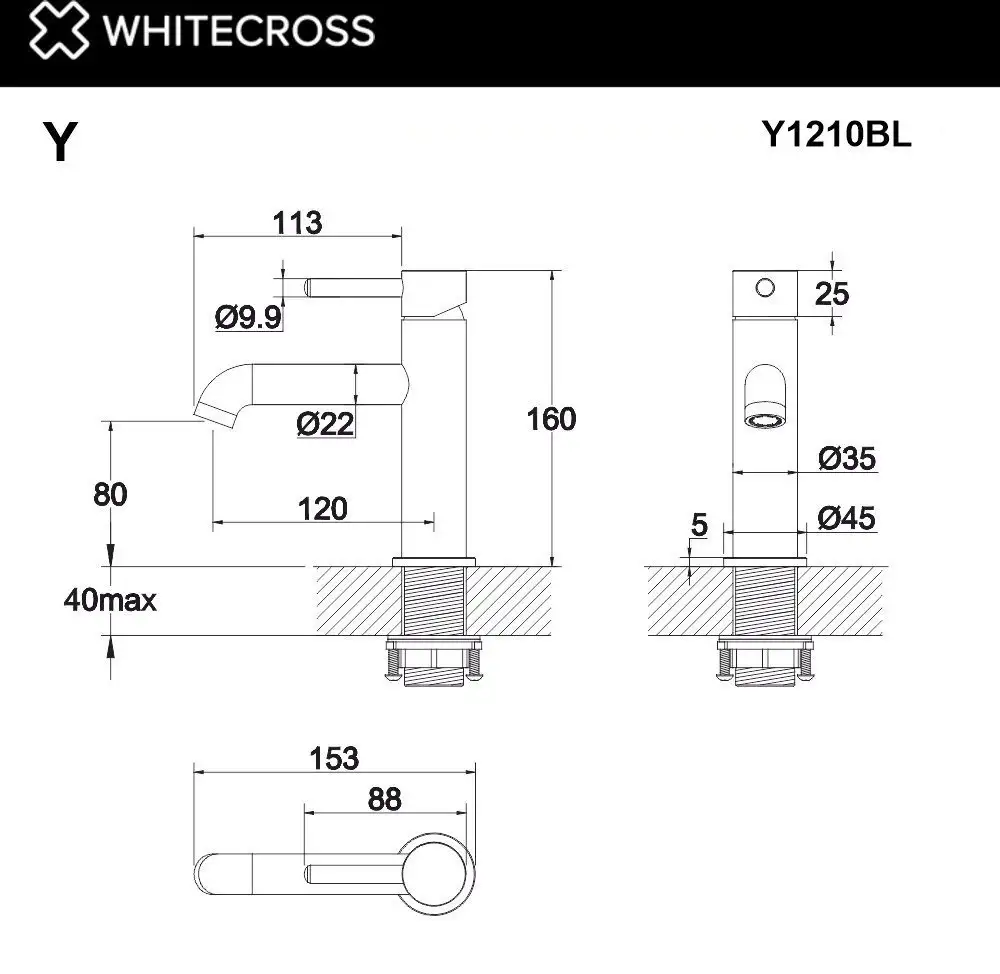 Смеситель Whitecross Y Y1210GL (золото) - фото товара