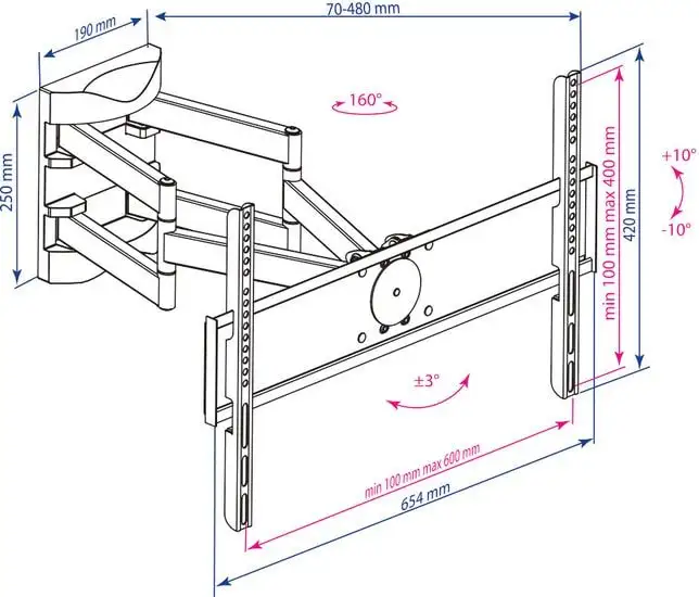 Кронштейн Kromax ATLANTIS-55 – фото товара