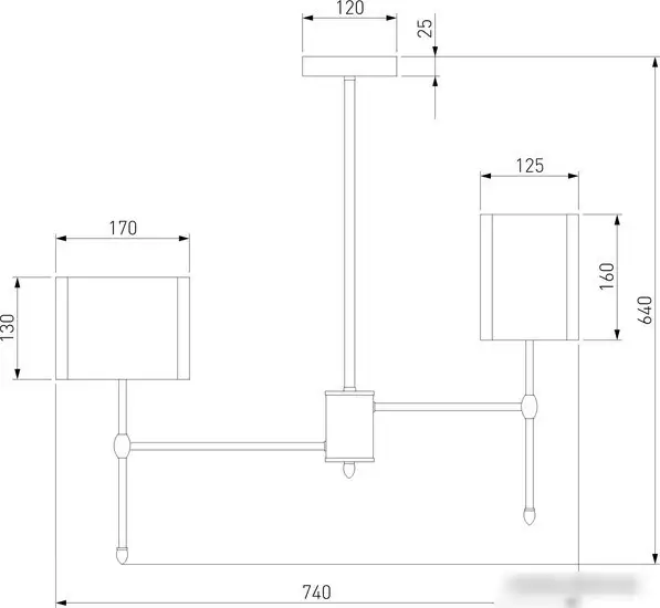 Подвесная люстра Евросвет 60162/6 черный – фото товара