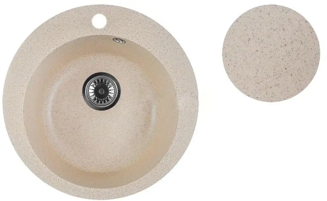 Кухонная мойка Marblan Orbi (гранит, с сифоном) - фото товара