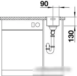 Кухонная мойка Blanco Andano 180-U [522952] - фото товара
