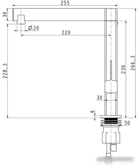 Смеситель Aquasanita Regito 2063 001 (хром) - фото товара