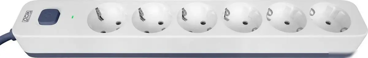 Стабилизатор Powercom SP-06W (5м, 6 розеток, белый/серый) – фото товара