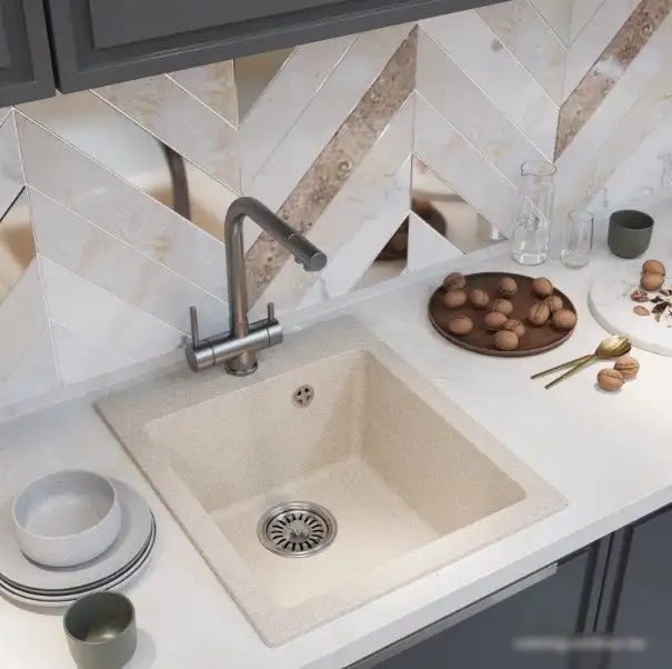 Кухонная мойка Mixline ML-GM14 551905 (бежевый) - фото товара