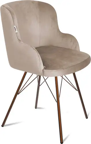 Стул Sheffilton SHT-ST39/S37 (латте/медный металлик) – изображение в каталоге