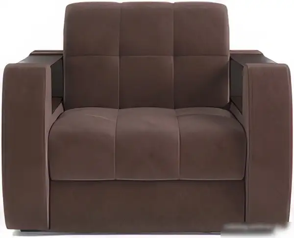Кресло-кровать Мебель-АРС Барон №3 (велюр, молочный шоколад НВ-178 13) – фото товара