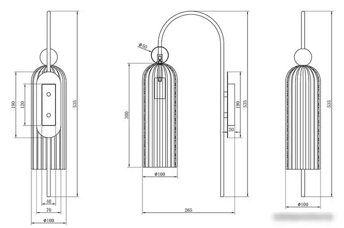 Бра Maytoni Antic MOD302WL-01GR – фото товара