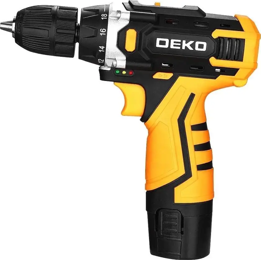 Дрель-шуруповерт Deko DKCD12V Set1 083-1022 (с 2-мя АКБ, кейс) – фото товара